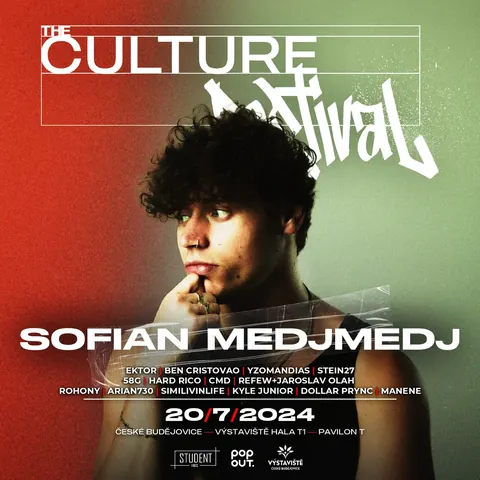 Sofian Medjmedj — plakát The Culture 2024 — České Budějovice