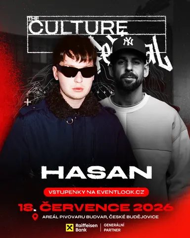 Hasan — plakát The Culture 2026 — České Budějovice
