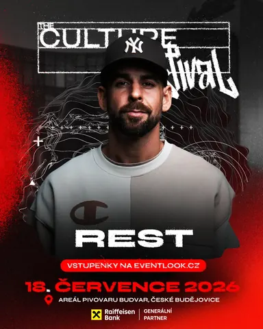Rest — plakát The Culture 2026 — České Budějovice