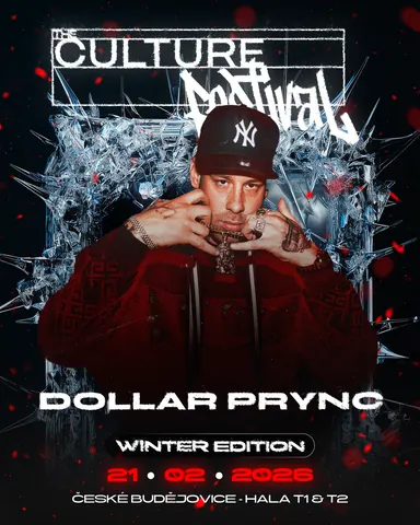 Dollar Prync — plakát The Culture Winter 2026 — České Budějovice