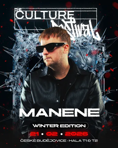Manene — plakát The Culture Winter 2026 — České Budějovice